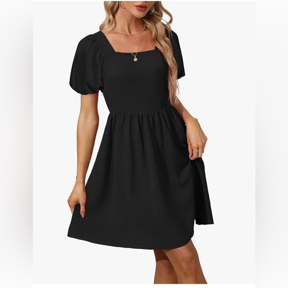 Elegant Black Midi Dress